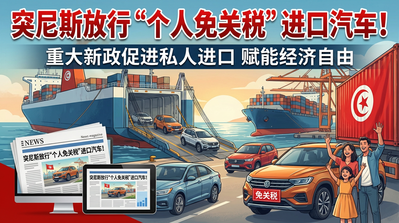 Тунис освободил от пошлин ввоз личных автомобилей: годовой предел на 10%